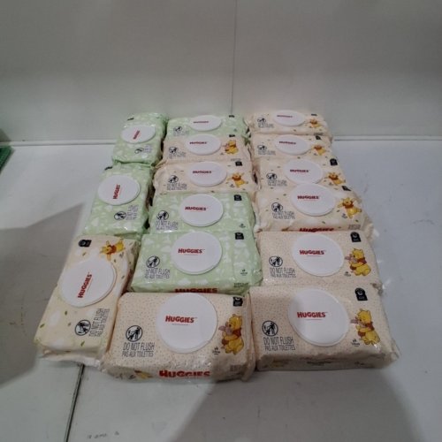 15pk WIPES HUGGIES NATURAL CARE SENSITIVE SKIN BABY WIPES (960PK total ) image 2