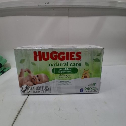 15pk WIPES HUGGIES NATURAL CARE SENSITIVE SKIN BABY WIPES (960PK total ) image 3
