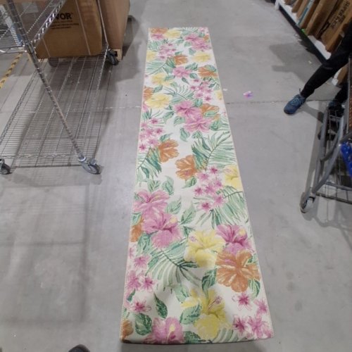 LOLOI BOTANICAL FLORAL RUNNER RUG - 2FT5" X 11FT2" - IVORY / SUNRISE (MODEL: BOTABOT-03IVSR25B2) image 2