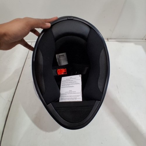 AUBOA FULL FACE MOTORCYCLE HELMET WITH TINTED VISOR - DOT CERTIFIED - SMALL - BLACK (MODEL: MD-813) image 3