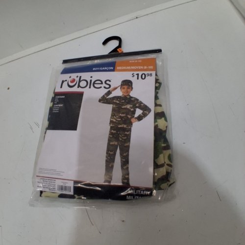 3PC BOYS RUBIES MILITARY COSTUME HAT, SHIRT AND PANTS - MEDIUM (8-10) - GREEN (STYLE: 701380) image 3