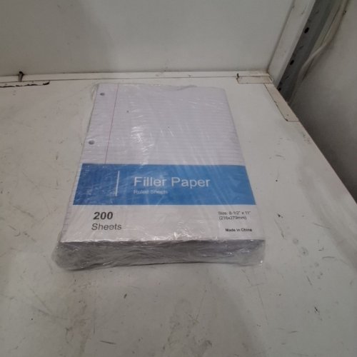 3(200PK) 3-HOLE PUNCHED RULED REINFORCED FILLER PAPER - 8.5" X 11" image 4