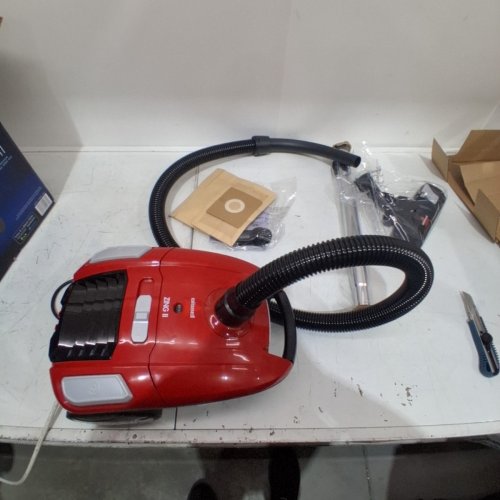 BISSELL ZING II BAGGED CANISTER VACUUM WITH 2 BAGS AND ACCESSORIES - RED (MODEL: 2154C) image 2