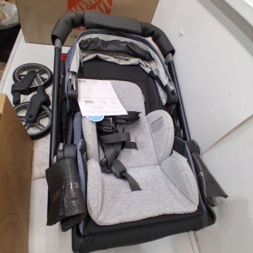UPPABABY CRUZ® V3 2-IN-1 LIGHTWEIGHT LAY-FLAT OR RECLINE BABY STROLLER WITH FLEXRIDE SUSPENSION, SUN/RAIN COVERS AND STORAGE BASKET - MAX 50LBS - JULIAN DENIM BLUE (MODEL: 0403-CRZ-NA-JUL) image 5
