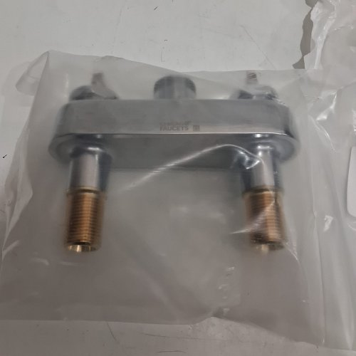 CHICAGO FAUCETS DECK MOUNTED FAUCET AND HANDLES (SPOUT NOT INCLUDED)- CHROME (MODEL: 895-317LESXKAB) image 5