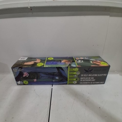 SUGARLAKE GEAR CO. 3D SELF-INFLATING CAMPING SLEEPING PAD - 300LB CAP - 77.9" X 26.7" X 4" - GREEN (MODEL: 1996815) image 3