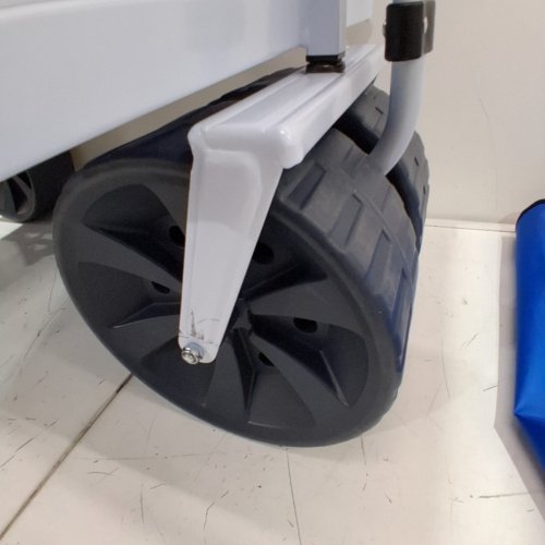 MAC SPORTS HEAVY DUTY COLLAPSIBLE FOLDING ALL TERRAIN UTILITY BEACH WAGON CART, BLUE/WHITE image 5