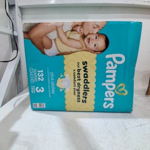 132PK PAMPERS SWADDLERS DIAPERS - SIZE 3 (1326LB) image 4