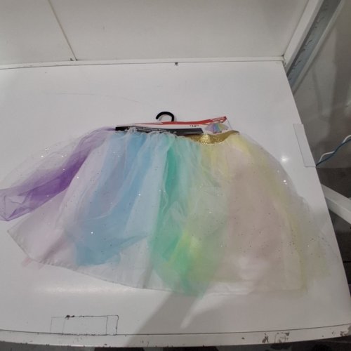 WOMEN'S WAY TO CELEBRATE! UNICORN RAINBOW TUTU - SMALL/MEDIUM - RAINBOW image 2