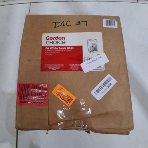 500PK GORDON CHOICE WHITE PAPER BAGS - 6" X 3.625" X 11" - WHITE (MODEL:292559) image 4