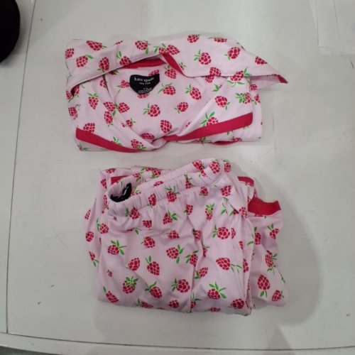 2PC WOMEN'S KATE SPADE PYJAMA SET - SMALL - LIGHT PINK/ RASPBERRIES (STYLE: 1969525) image 2