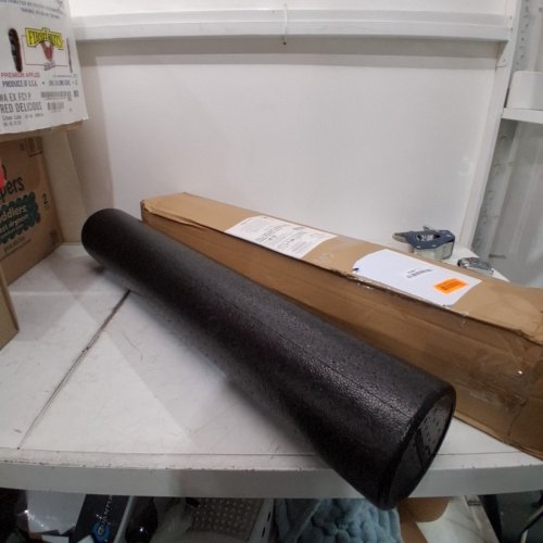 AMAZON BASICS HIGH-DENSITY ROUND FOAM ROLLER - 36" - BLACK image 2