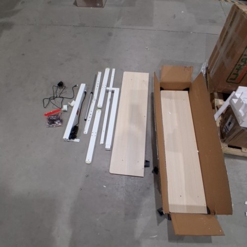 IMHOME HEIGHT ADJUSTABLE ELECTRIC STANDING DESK - 47" X 24" - IVORY image 3