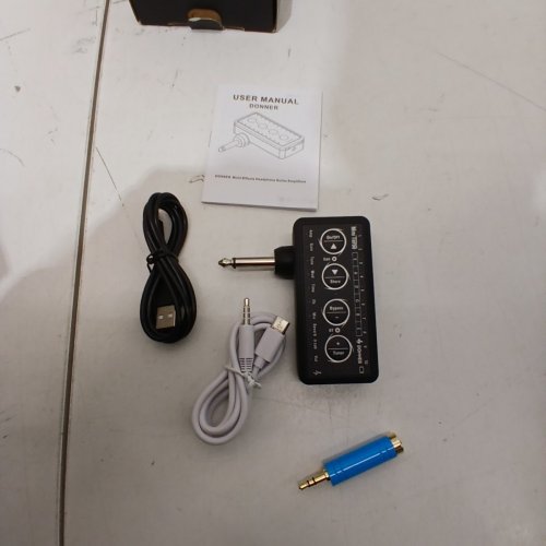DONNER GUITAR MINI TURBO HEADPHONE AMPLIFIER WITH MULTI EFFECTS & BUILT IN TUNER - BLACK (MODEL: EC1701) image 3
