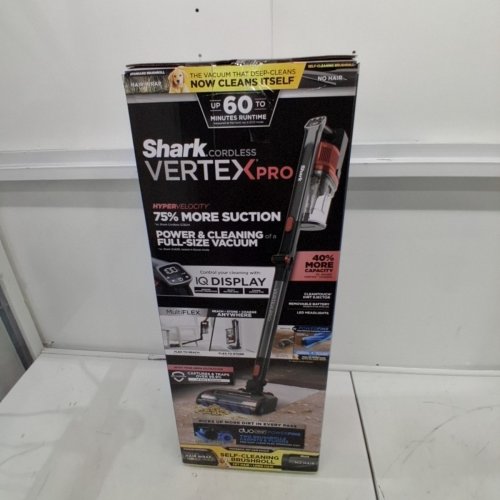 SHARK VERTEX PRO CORDLESS STICK VACUUM WITH IQ DISPLAY, DUOCLEAN POWERFINS AND MULTIFLEX - BLACK/RED (MODEL: IZ662H) image 5