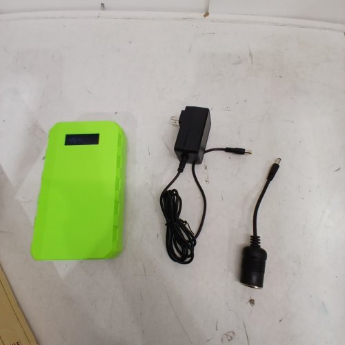 PORTABLE LAPTOP PHONE CHARGER POWER BANK - 88.8WH, 65W, 24000 MAH, AC, DC, USB OUTLETS - GREEN & WHITE (MODEL: HP500S) image 2