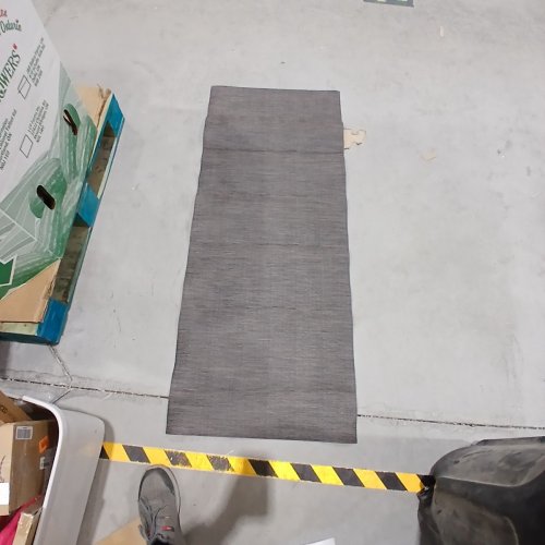 TEXTURED AREA RUG ENTRYWAY MAT - 58.5" X 24" - GREY image 2