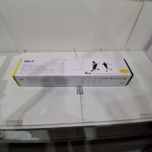 SKLZ QUICKSTAR SOCCER GOAL - 8FT X 5FT - WHITE/YELLOW/BLACK (MODEL: 1996707) image 2