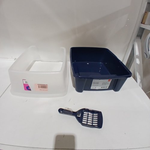 IRIS LARGE LITTER PAN WITH SCOOP NAVY image 2