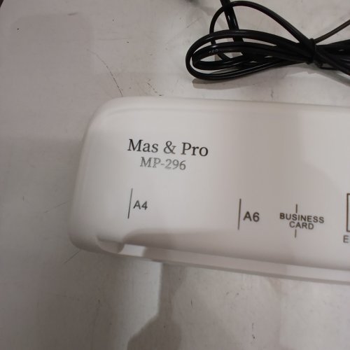 MAS & PRO A4 LAMINATOR - 9" - WHITE (MODEL: MP-296) image 3