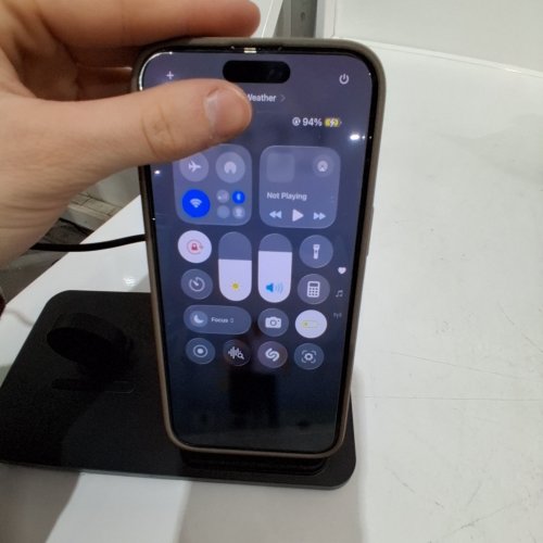 SENEO 2 IN 1 WIRELESS CHARGER STAND FOR APPLE IPHONE AND WATCH - 7.5W - BLACK - (MODEL: PA193B) image 2