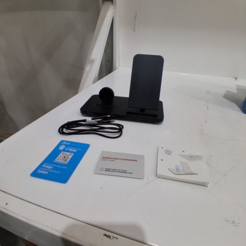 SENEO 2 IN 1 WIRELESS CHARGER STAND FOR APPLE IPHONE AND WATCH - 7.5W - BLACK - (MODEL: PA193B) image 3