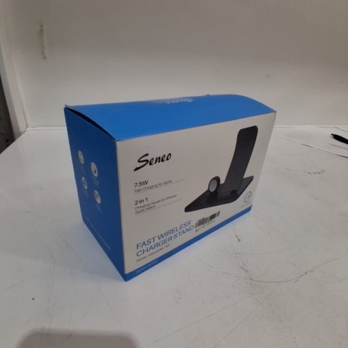 SENEO 2 IN 1 WIRELESS CHARGER STAND FOR APPLE IPHONE AND WATCH - 7.5W - BLACK - (MODEL: PA193B) image 4