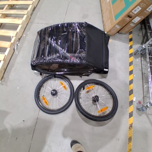 THULE COASTER XT LIGHTWEIGHT 2-SEAT BIKE TRAILER FOR EASY COMMUTING - 100 LBS CAPACITY - BLACK (MODEL:10101821) image 2