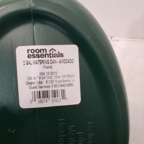 ROOM ESSENTIALS PLASTIC WATERING CAN - 2 GALLON - BLACK image 2