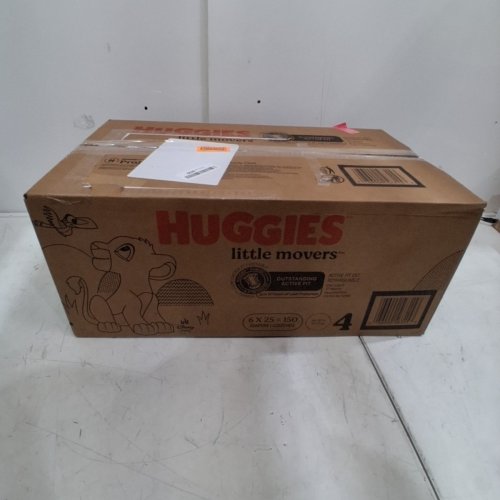 150PK HUGGIES LITTLE MOVERS DIAPERS WITH ACTIVE FIT - SIZE 4 image 3
