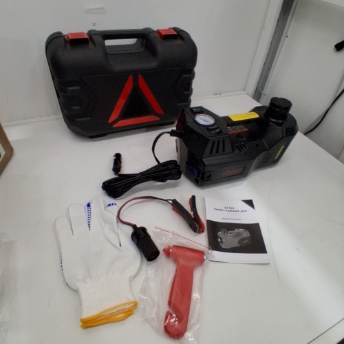 FEANSIFEI 4-IN-1 ELECTRIC CAR JACK, AIR COMPRESSOR, AND PUMP - 12V - 5 TON - BLACK image 4