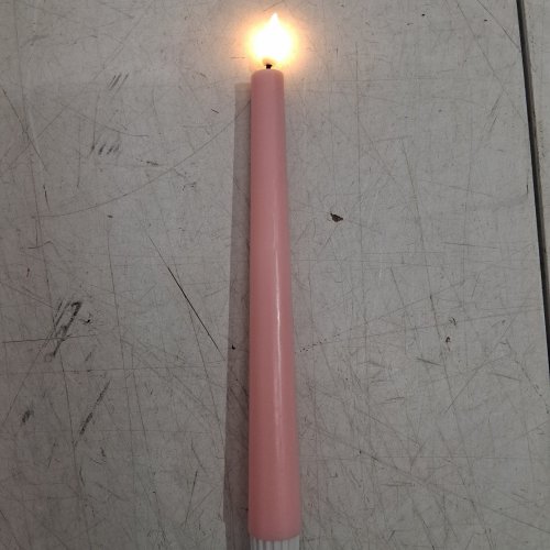 6PK FLAMELESS LED CANDLES WITH REMOTE - 10" - PINK image 2