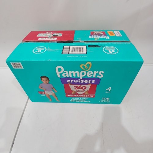 108PK PAMPERS CRUISERS 360° 100% LEAKPROOF DIAPERS - SIZE 4 (23 - 37LBS) image 2