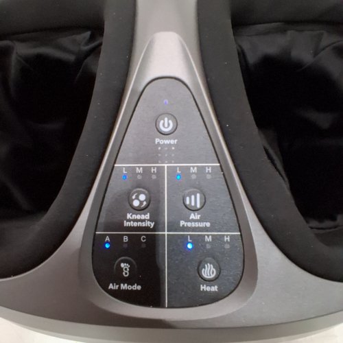 BOB AND BRAD LITE FOOT MASSAGER MACHINE WITH HEAT, SHIATSU DEEP KNEADING, MULTI-LEVEL SETTINGS - MAX SIZE MEN'S:12 - BLACK - (MODEL: 827-R) image 2