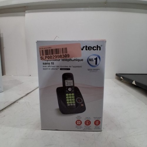 VTECH DECT 6.0 CORDLESS PHONE CALL ANSWERING SYSTEM WITH CALLER ID/CALL WAITING - BLACK (MODEL: CS6224-11) image 3