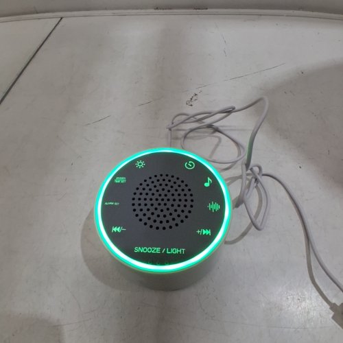 DREAMEGG D1 NOVA WHITE NOISE MACHINE ALARM CLOCK - WITH 25 SOOTHING SOUNDS, 10 NIGHT LIGHTS, DIMMABLE, TIMER - WHITE (MODEL: SM-04) image 2