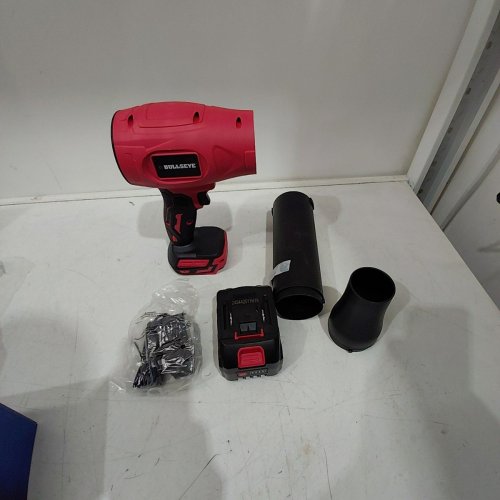 BULLSEYE RECHARGEABLE CORDLESS BLOWER - 20 V, 24,000 RPM - RED / BLACK image 3