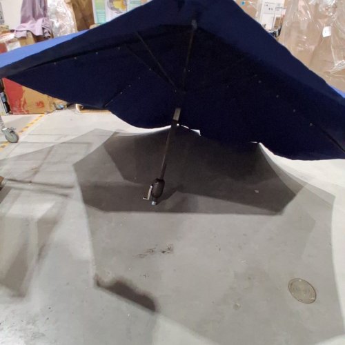 GARVEE PATIO UMBRELLA WITH CRANK LIFT & PUSH BUTTON TILT - 9FT - BLUE (MODEL:PPG_34FLNQDL) image 2