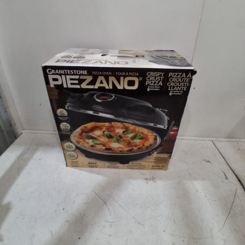 GRANITESTONE PIEZANO CRISPY ELECTRIC PIZZA OVEN - 12" - BLACK (MODEL: 1424FEM) image 7