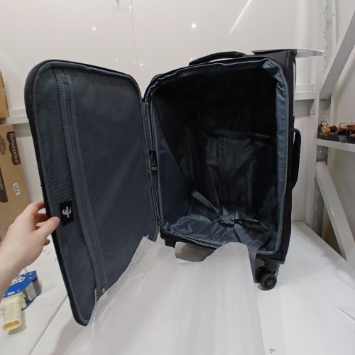 ATLANTIC ARTISAN III EXPANDABLE SUITCASE WITH SPINNER WHEELS AND LOCKABLE ZIPPER PULLER HEADS - 24" - BLACK - (MODEL: AL17474) image 3