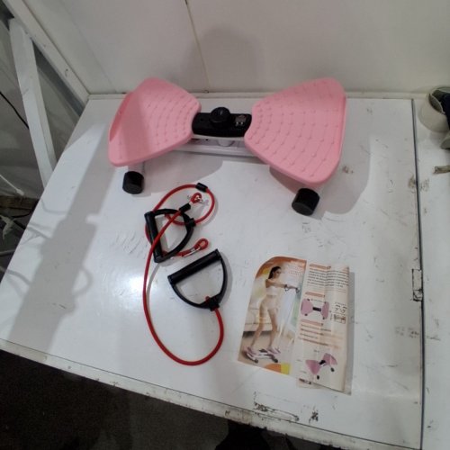 RENRUI WAIST TWISTING TRAINER EXERCISE MACHINE, 330LB CAPACITY - SMART LED MONITOR - PINK, WHITE image 3