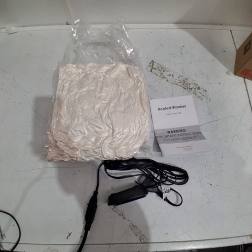 SUNNY HEAT HEATED BLANKET WITH AUTO-OFF - FULL - WHITE (MODEL: DPLPQ-SD-BL-FF) image 2