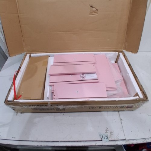 SIKAIC 3 DRAWER NIGHTSTAND WITH CHARGING STATION - 13.8" X 17.7" X 26.8" - PINK (MODEL: DJVN000014_4) image 2