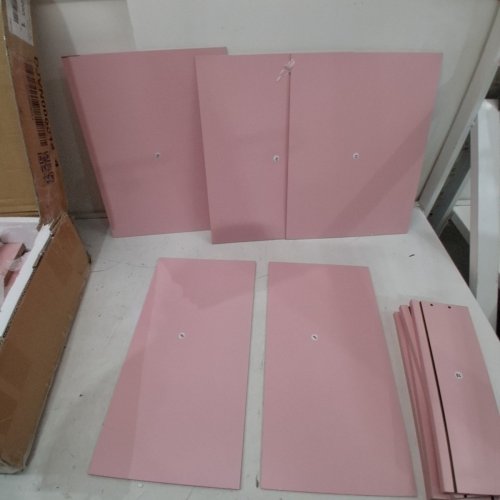 SIKAIC 3 DRAWER NIGHTSTAND WITH CHARGING STATION - 13.8" X 17.7" X 26.8" - PINK (MODEL: DJVN000014_4) image 3