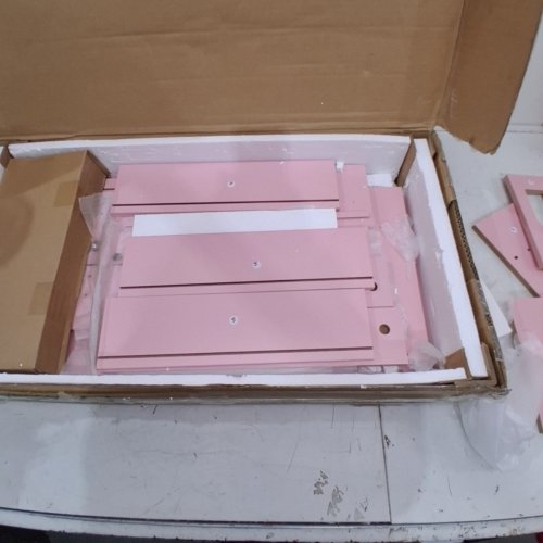 SIKAIC 3 DRAWER NIGHTSTAND WITH CHARGING STATION - 13.8" X 17.7" X 26.8" - PINK (MODEL: DJVN000014_4) image 6