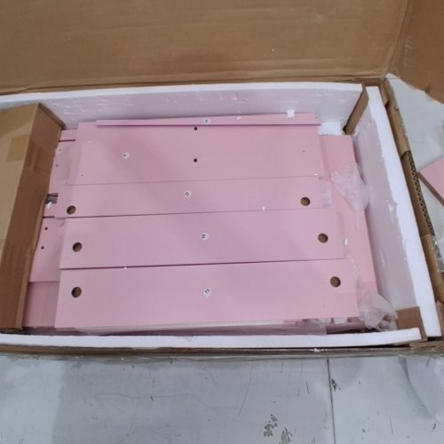 SIKAIC 3 DRAWER NIGHTSTAND WITH CHARGING STATION - 13.8" X 17.7" X 26.8" - PINK (MODEL: DJVN000014_4) image 7