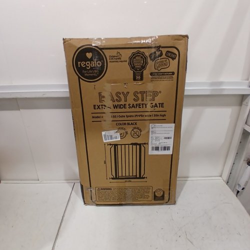 REGALO EASY STEP EXTRA WIDE SAFETY GATE - 29-49" X 30" - BLACK (MODEL: 1164 EB DS) image 5