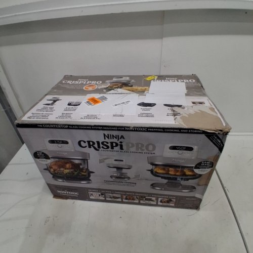 NINJA CRISPI PRO 6-IN-1 GLASS AIR FRYER - 2.5QT - BONE (MODEL: AS101CLG) image 5