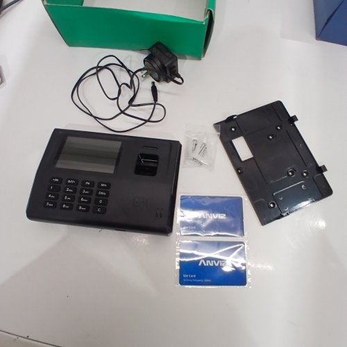 ANVIZ TIME CLOCKS FOR SMALL BUSINESS EMPLOYEES - NO MONTHLY FEE NO SOFTWARE REQUIRED - FINGERPRINT BIOMETRIC CLOCK IN & OUT MACHINE - FINGER + RFID + PIN PUNCHING - BLACK (MODEL: CX3) image 3