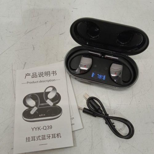 ADYOOM AI LANGUAGE TRANSLATION WIRELESS BLUETOOTH EARBUDS - ON EAR HEADPHONES - BLACK (MODEL: YYK-Q39) image 3